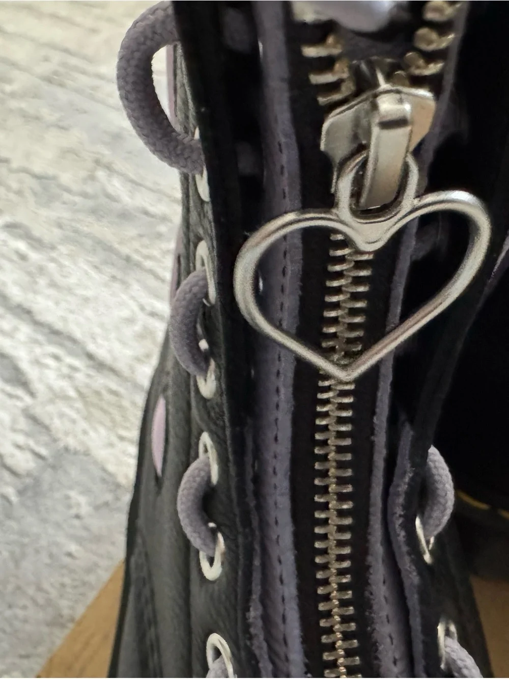 Dr. Martens limited edition, discontinued, lace, Up heart boots size 6